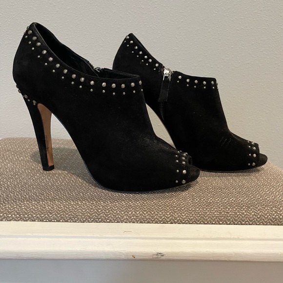 Saks Fifth Avenue Shoes - Saks Fifth Avenue Black Studded Booties